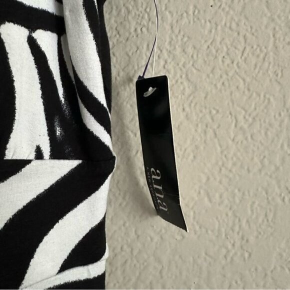A.N.A. A New Approach Sleeveless Zebra Print Midi Dress Women's Size Large - Picture 8 of 8